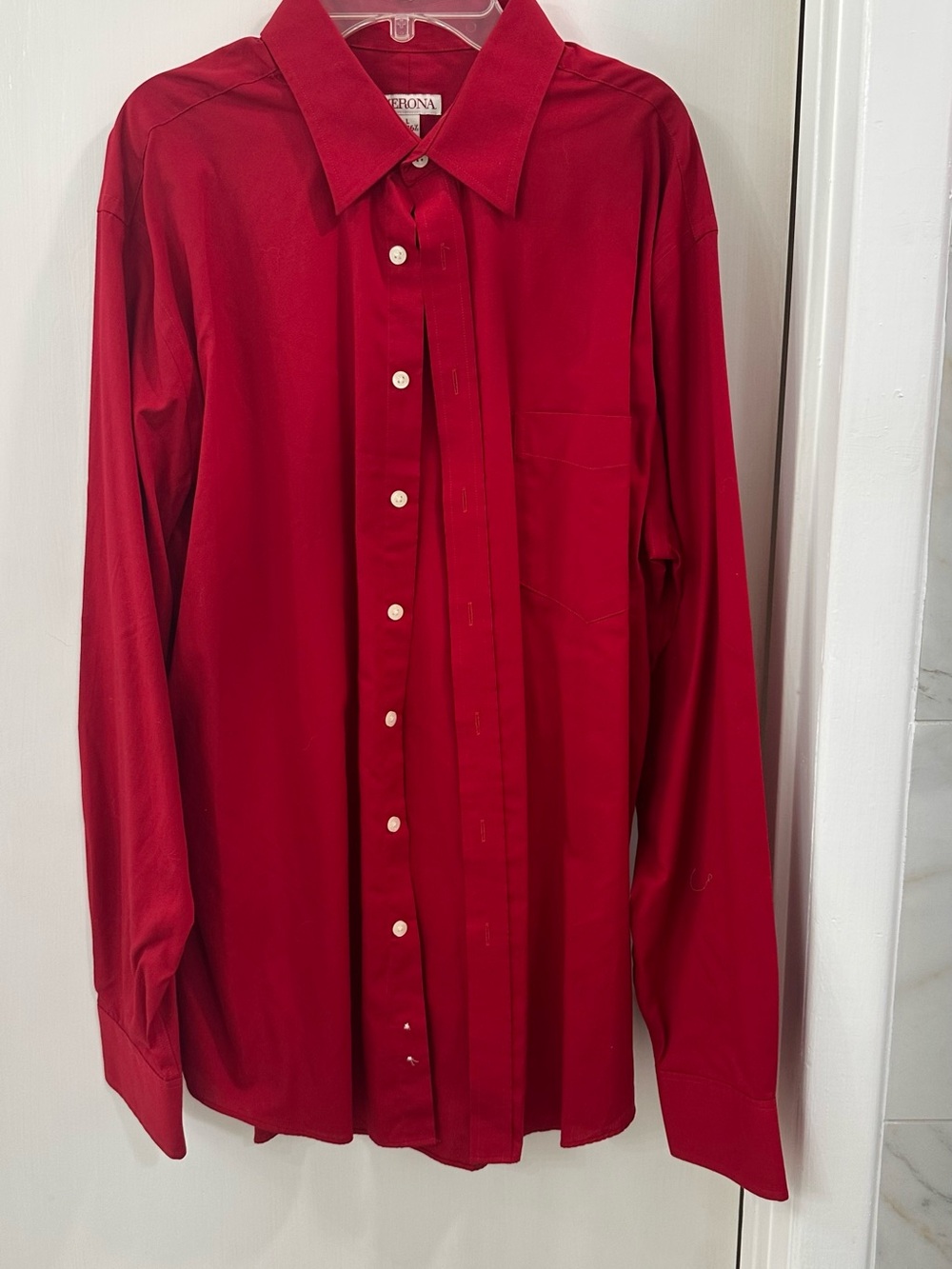 Merona Men's Crimson Button-Up Dress Shirt